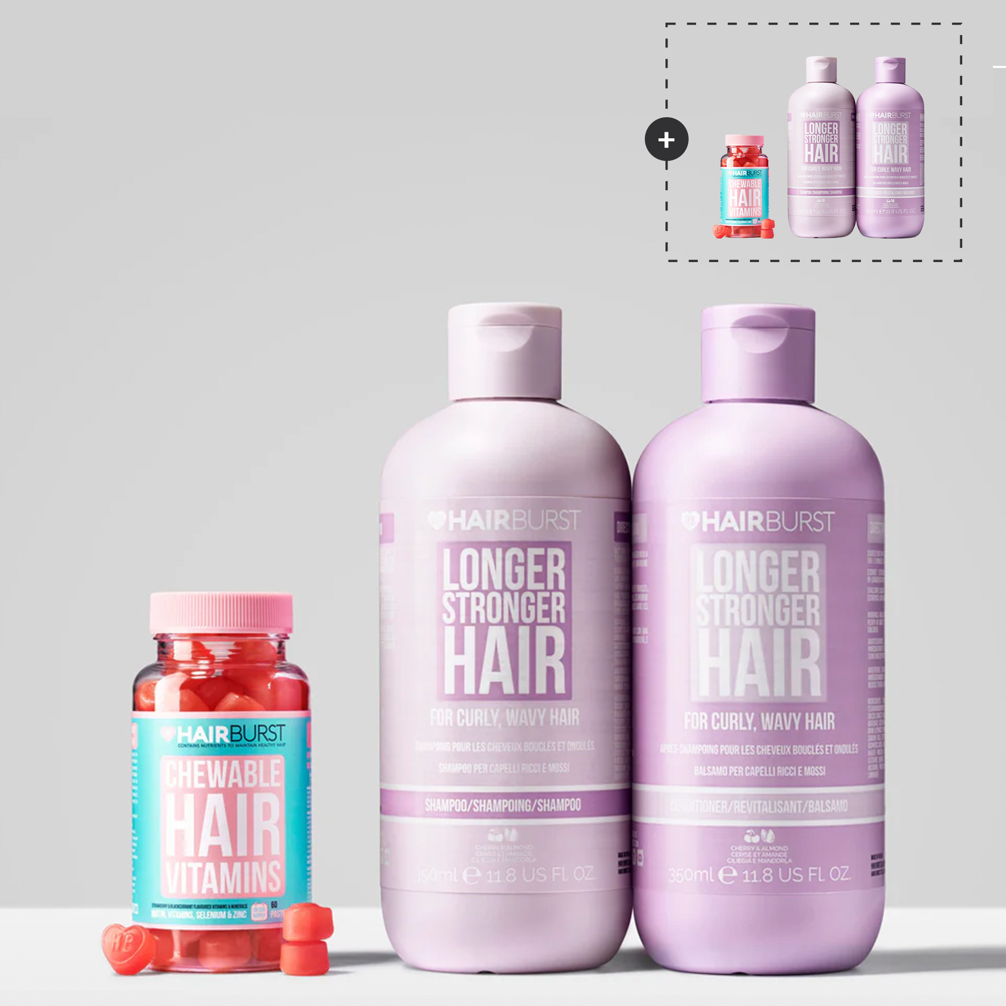 Fruchtgummi Haarvitamine, Shampoo & Spülung Kombipaket