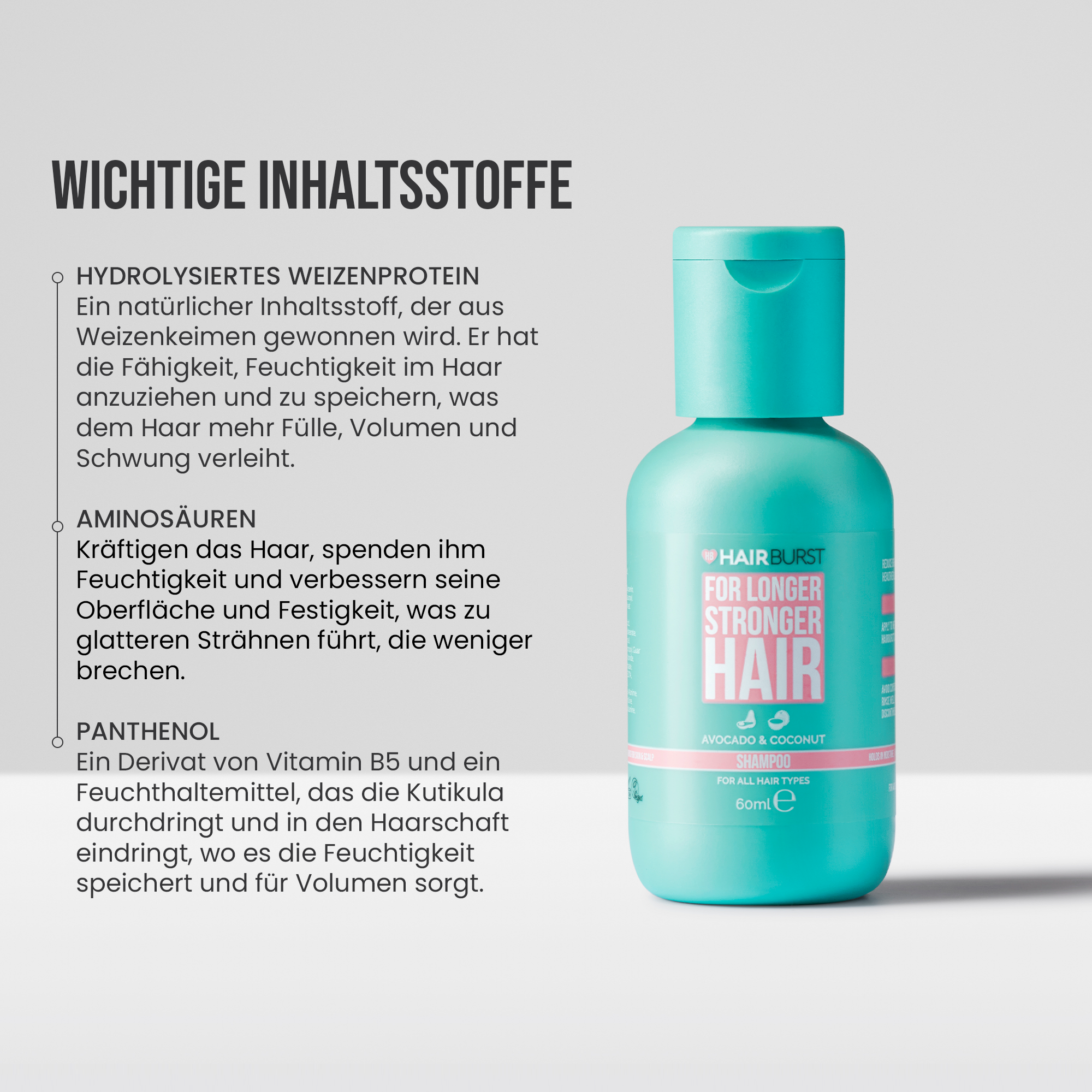 Mini Shampoo für längeres kräftigeres Haar