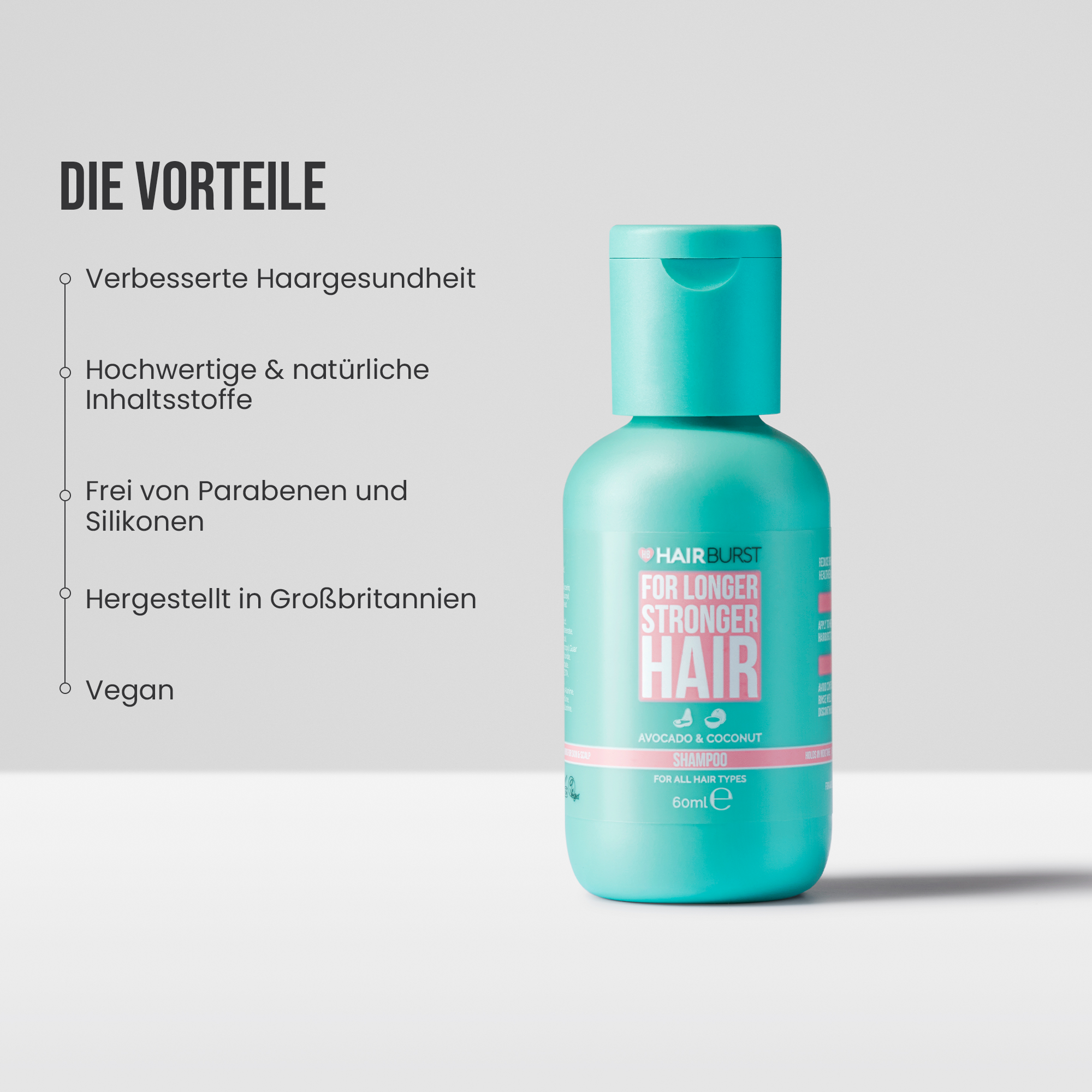 Mini Shampoo für längeres kräftigeres Haar