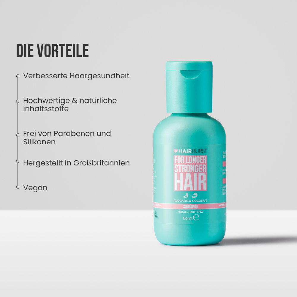 Mini Shampoo für längeres kräftigeres Haar