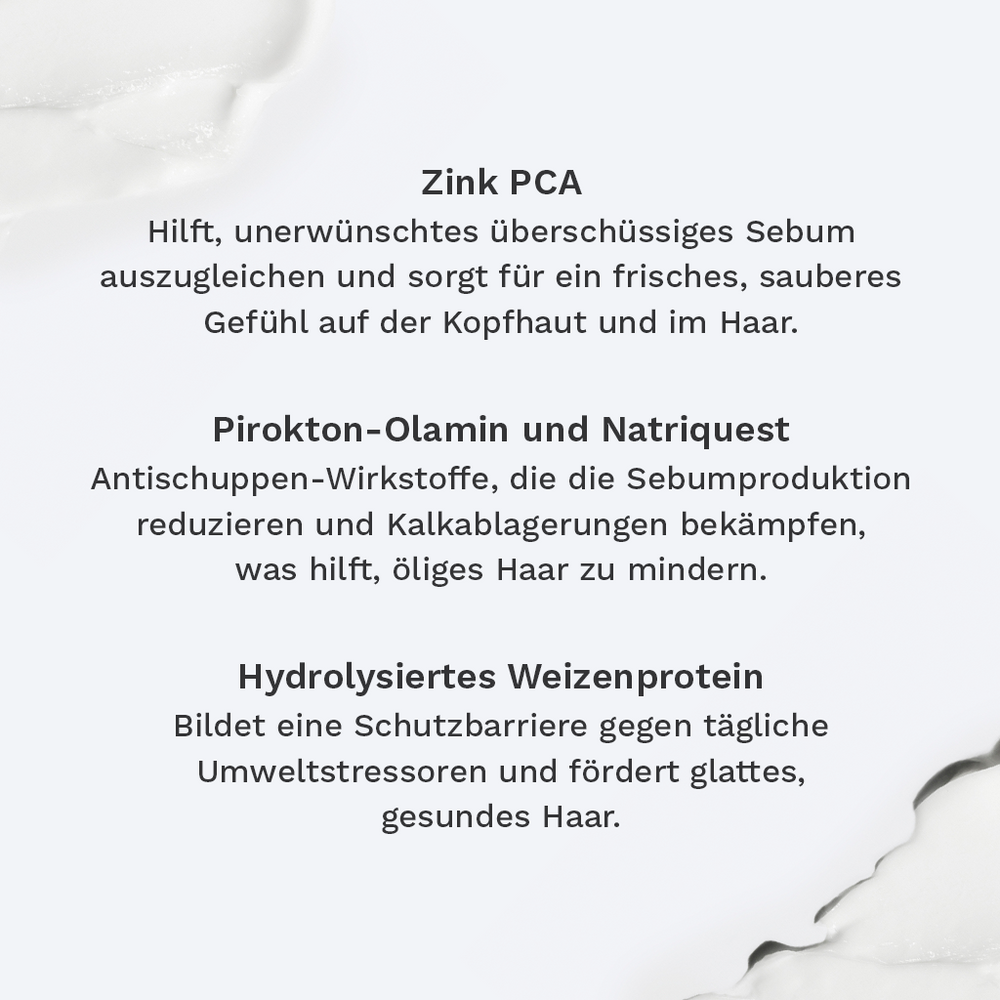 Spülung für fettige Kopfhaut und Wurzeln