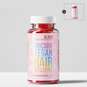 Vegane Einhorn Haarvitamine für schnelleres Wachstum