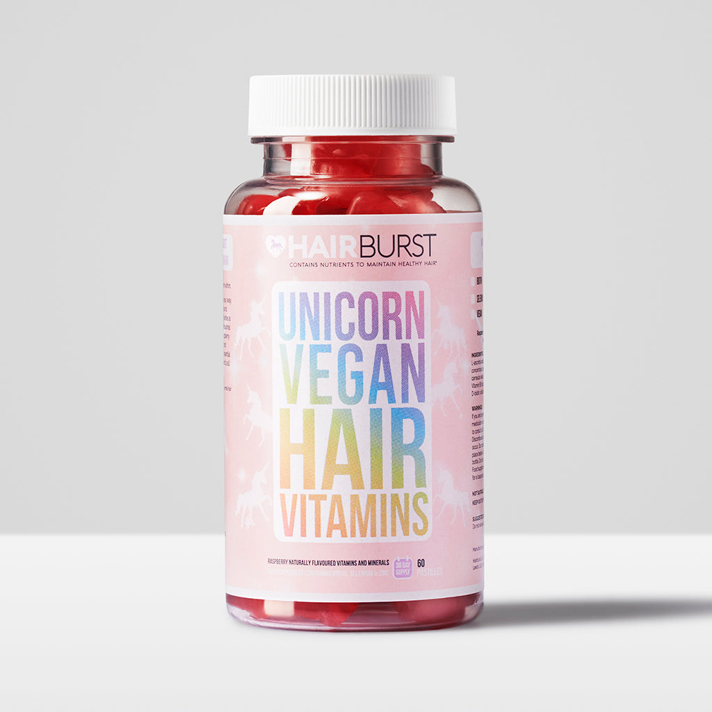 Vegane Einhorn Haarvitamine für schnelleres Wachstum
