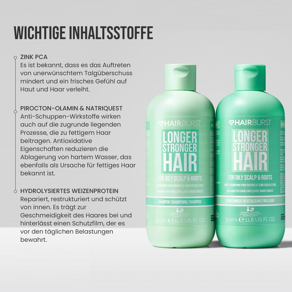 Shampoo & Spülung für fettige Kopfhaut und Wurzeln 3MS