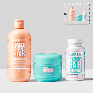 Revitalisierendes Trio für strapaziertes Haar